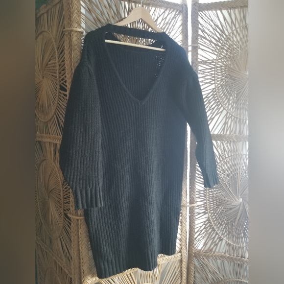 Puff Sleeve Sweater Dress - Picture 5 of 6